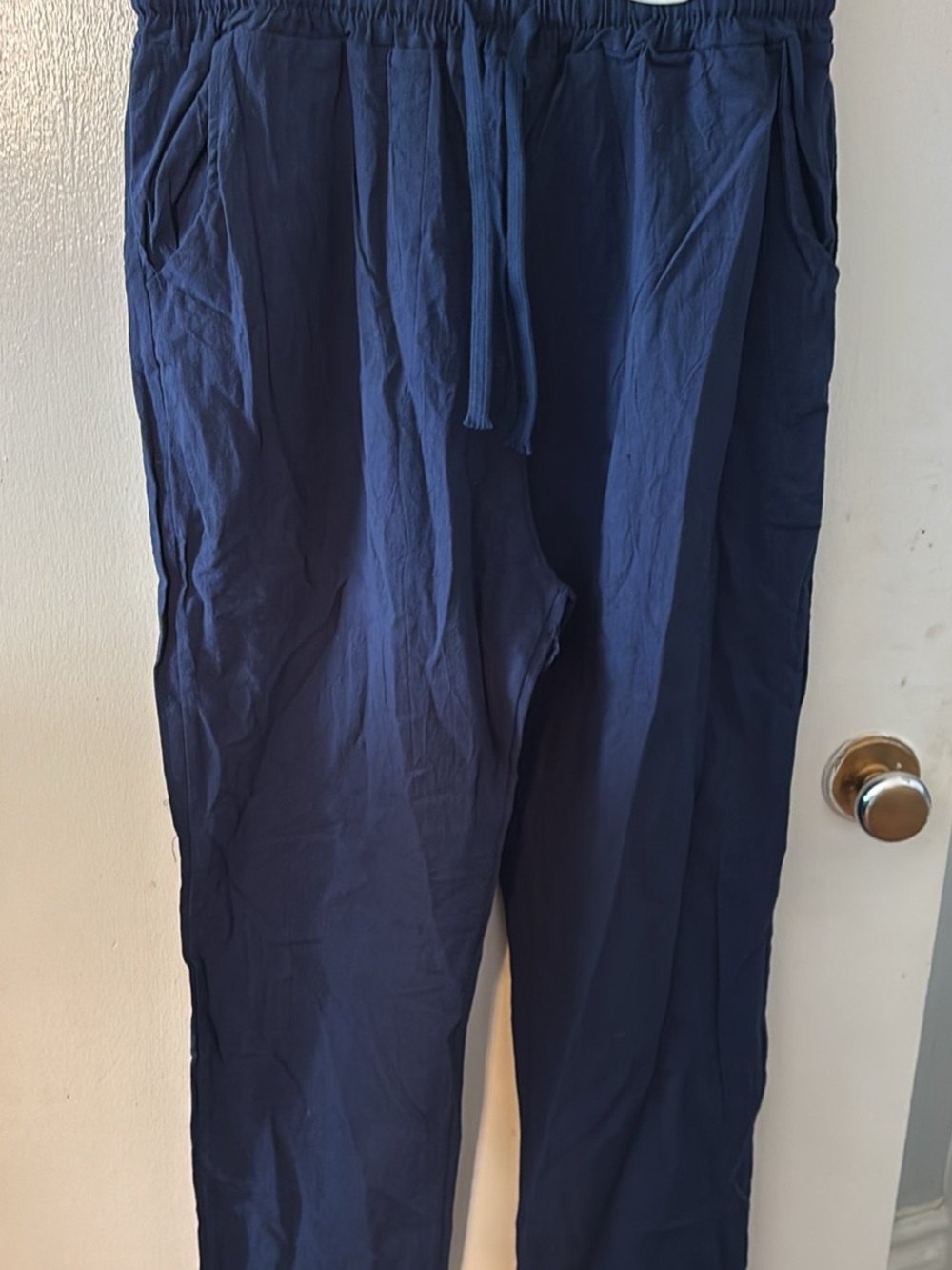 Men's Navy Drawstring Lounge Pants